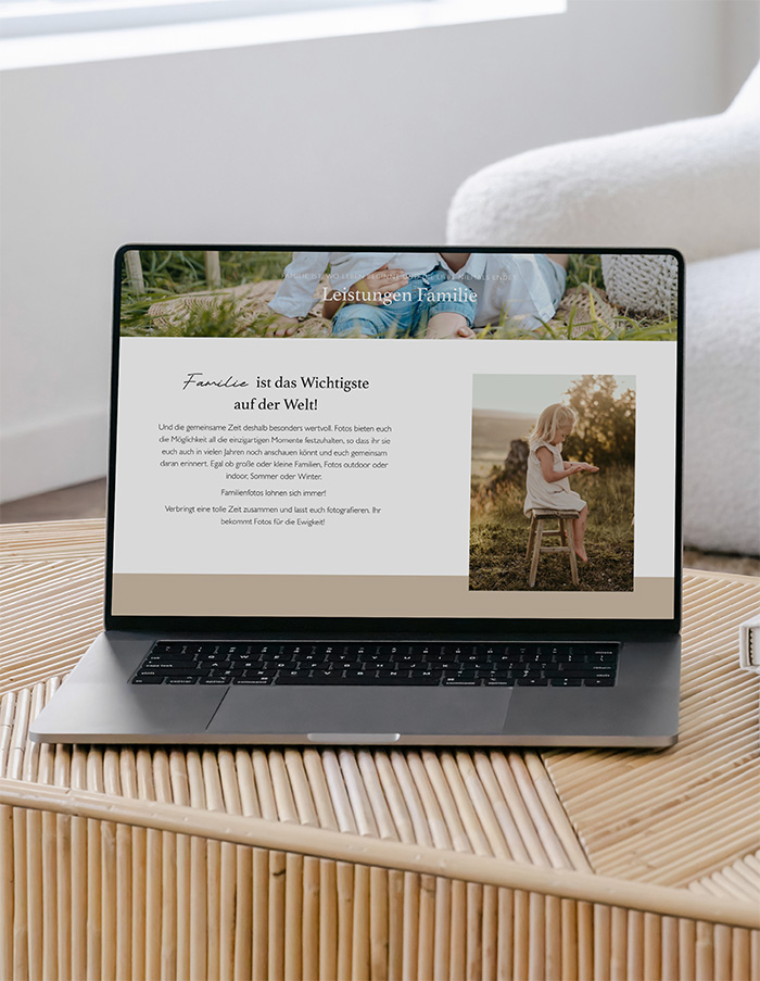 herzensgeschichten fotografie website macbook